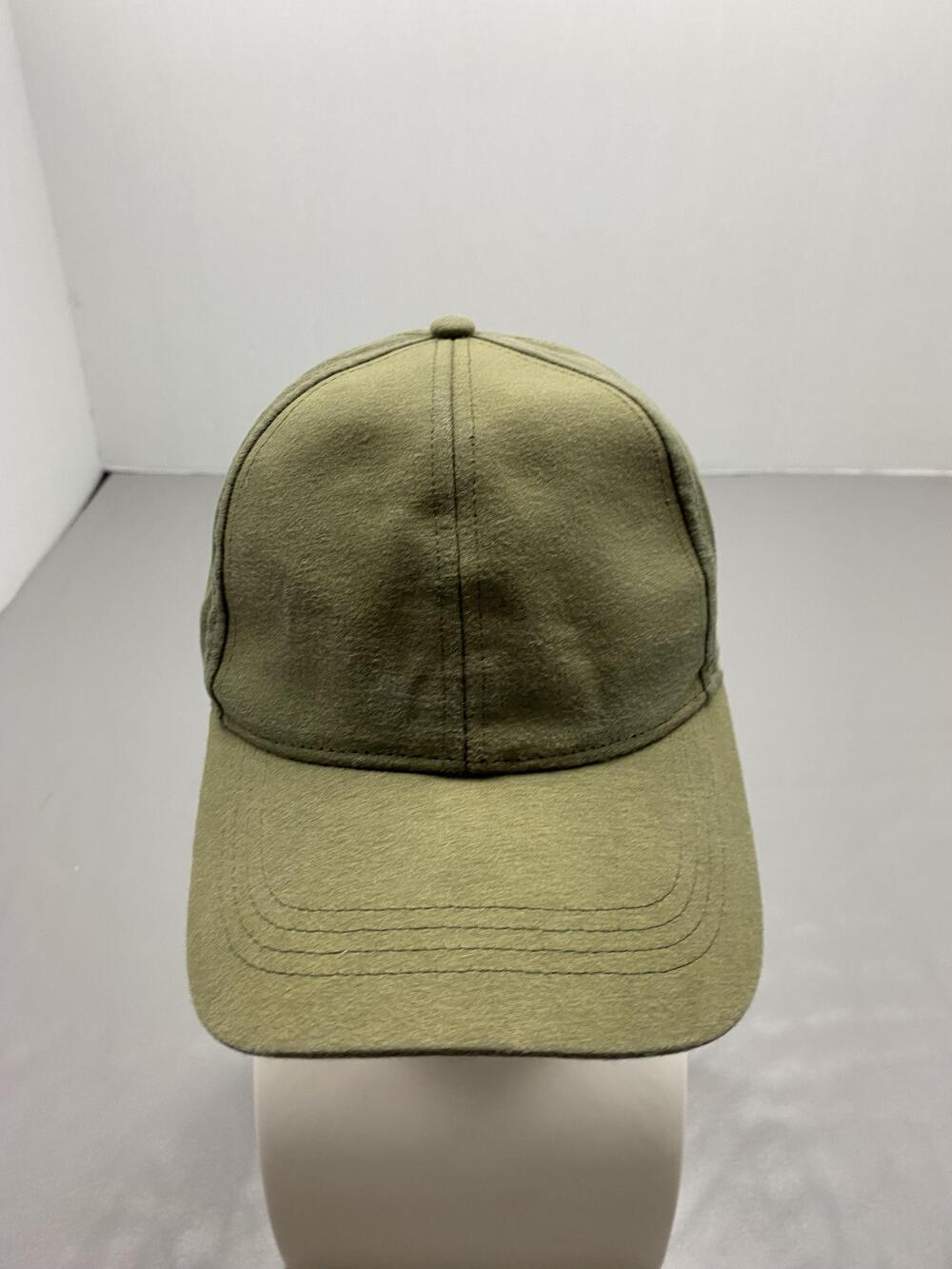 Hat Cap Strap Back One Size Green Canvas Baseball Cap Adjustable Breathable Mens